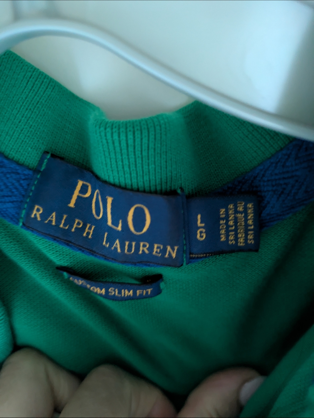 Ralph Lauren Green Polo with White Embroidered Pony Kids Lg Women's Small - Picture 4 of 5